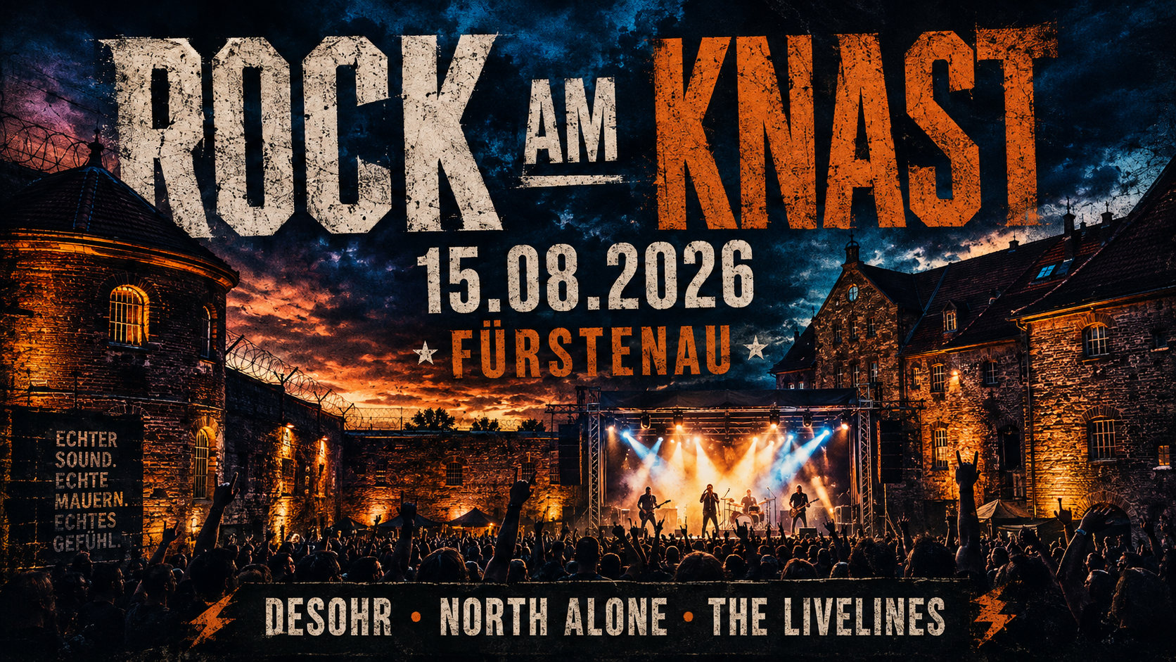 Rock am Knast 2026: Live-Rock auf der Schlossinsel in Fürstenau