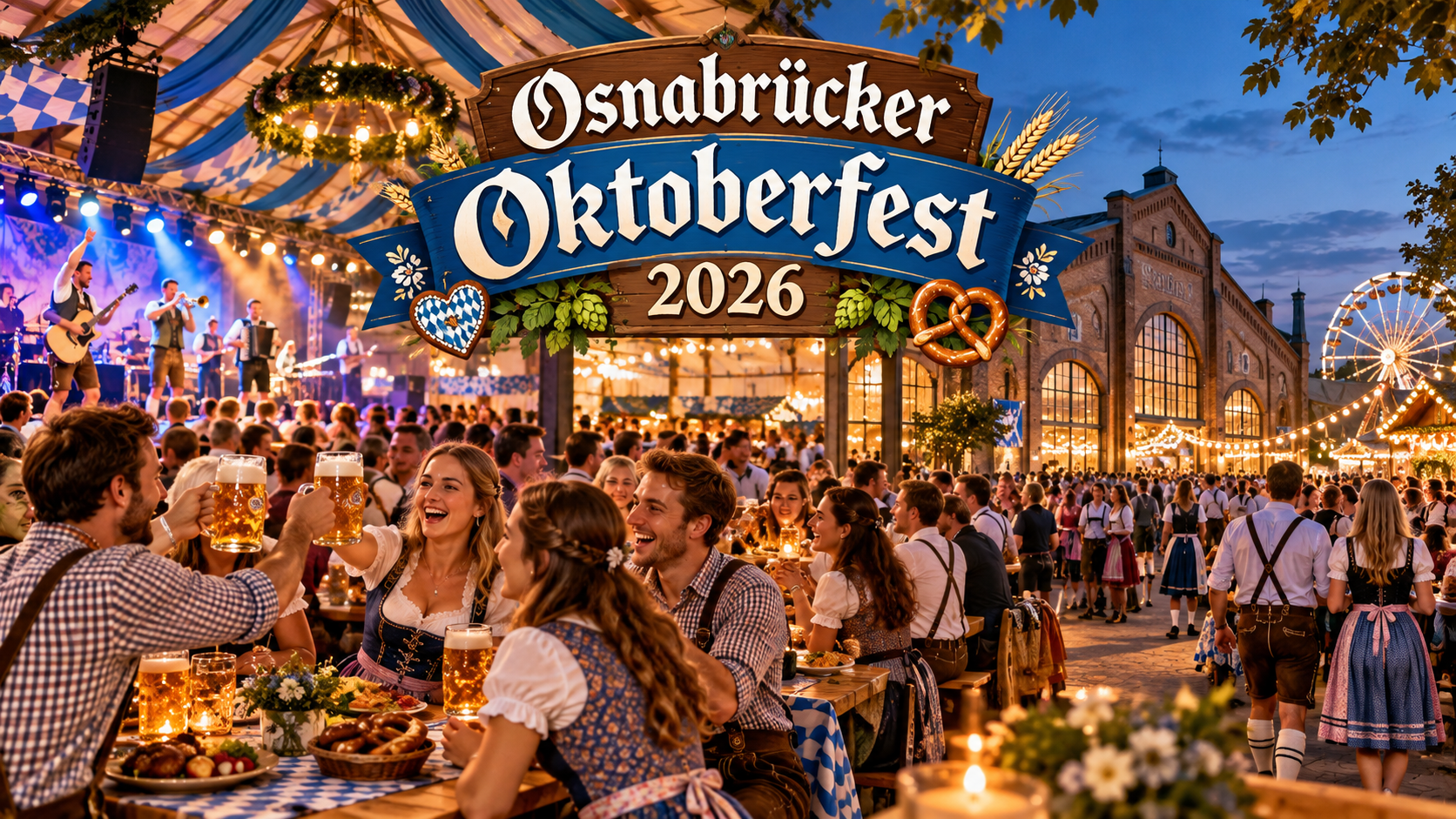 Osnabrücker Oktoberfest 2026: Zwei Tage bayerische Partystimmung in der Halle Gartlage
