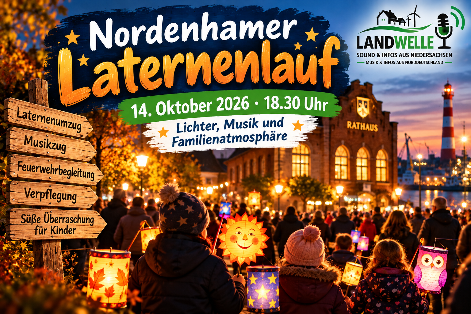 Nordenhamer Laternenlauf 2026: Lichter, Musik und Familienatmosphäre