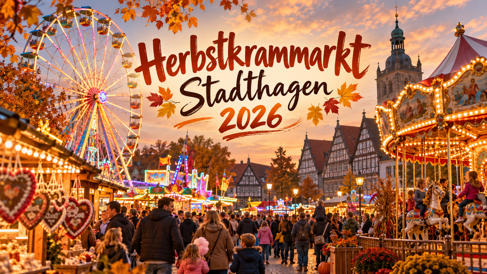 Herbstkrammarkt Stadthagen 2026: Fünf Tage Kirmes, Familientag und Feuerwerk