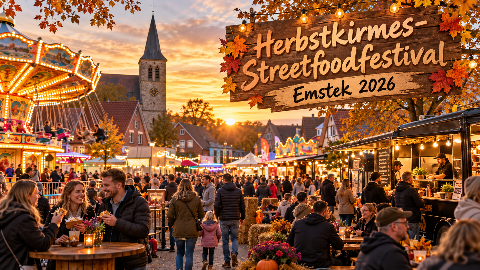 Herbstkirmes-Streetfoodfestival Emstek 2026: Kirmes trifft kulinarische Vielfalt