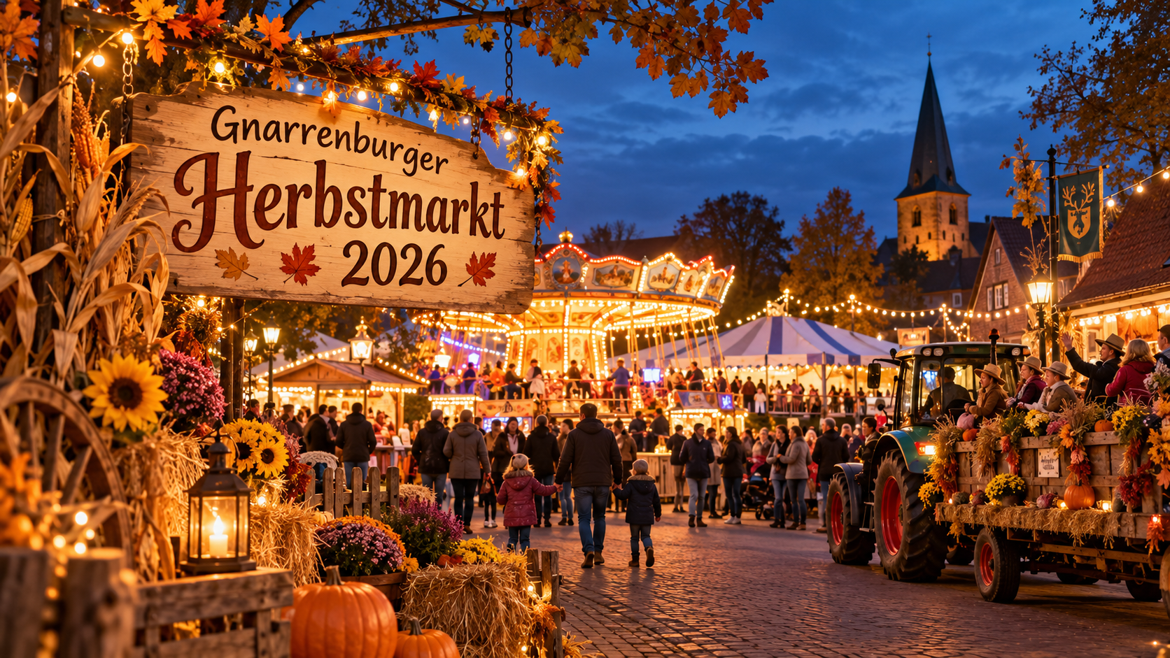 Gnarrenburger Herbstmarkt 2026: Kirmes, Ernteumzug und Herbststimmung