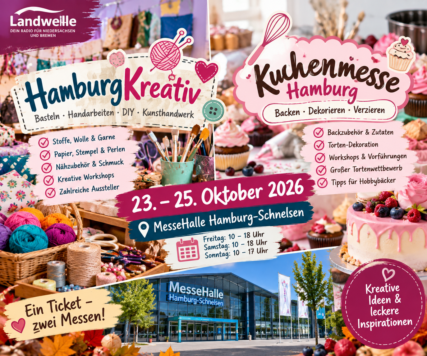 HamburgKreativ und Kuchenmesse 2026